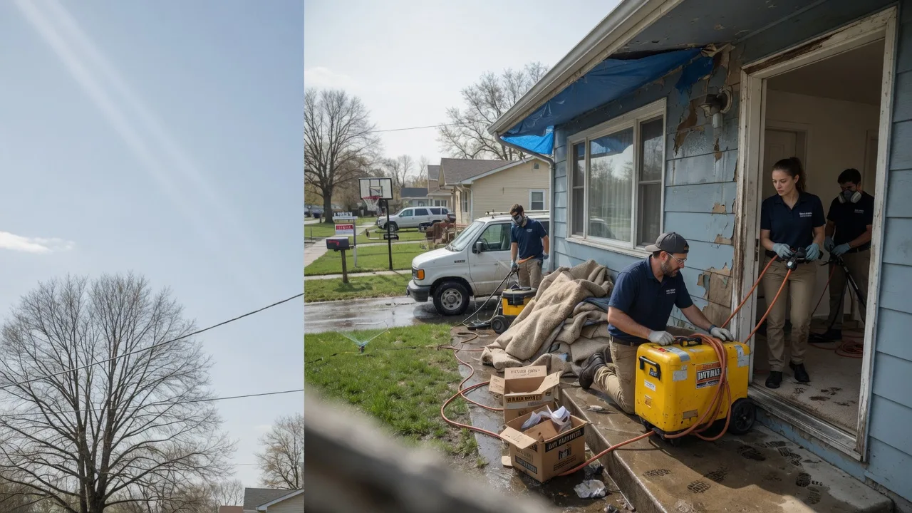 Basement Flood Cleanup in Frederick, IL near me